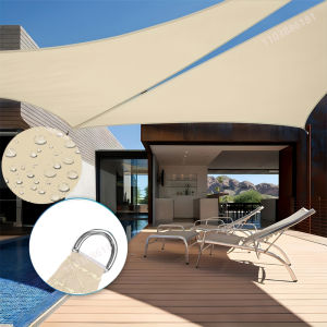 Triangle umbrella sail waterproof outdoor garden courtyard party sunscreen umbrella beach camping swimming pool