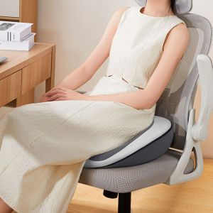 Seat Cushion for Pressure Relief Ergonomic Office Chair Cushion for Sciatica Back Hemorrhoids & Tailbone Pain Relief High-Density Memory Foam Car Seat Cushion with Anti-Slip Base