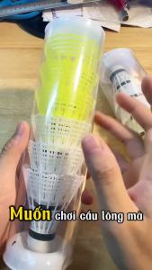 [HCM] [Hộp 6 quả] Cầu nhựa cao cấp đường bay ổn định nhẹ bền 2 màu tùy chọn-Hesede