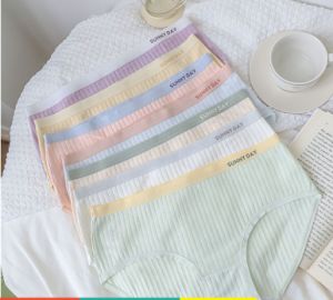 P009 Women Ice Silk Seamless Briefs 3D Comfortable Panties Antibacterial Underwear Seluar Dalam Wanita