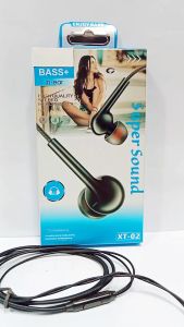 Handsfree Headset + Mic XT-02 Stereo Earphone Sound Heavy Quality Extra Bass