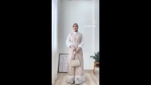 Gamis Bunga Jumbo Kekinian Flower Maxy Brukat Malika Mix Tile M L XL XXL 3XL Dress Lebaran Terbaru Baju Muslim Motif Viral Ootd Hijab Remaja