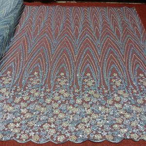 BAHAN/KAIN TILLE BORDIR MIX SEQUIN/TILLE BORDIR TERBARU