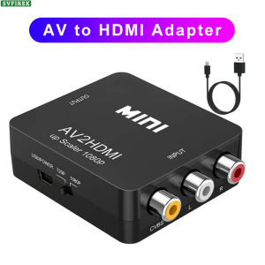 HD 1080P AV to HDMI Adapter RCA AV to HDMI Converter High Quality Mini AV2HDMI Video Switcher Compatible with TV PS3 PS4 PC DVD Projector