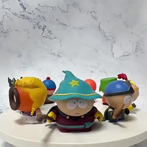 Bandai | 6cm 5PCS Set Southern Park Action Figure Toy Stan Eric Kenny Cartman Doll Gift for Home Decoration Moldel Collecions