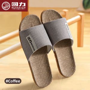 Warrior | Home Indoor Couples High-end Ramie Slipper