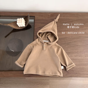 Cute Girls Spring Autumn Hooded Long Sleeve Sweatshirt Boys Baby Korean Stripe Base Shirt Infants Lovely Top Kids Clothes