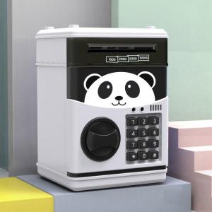 ATM Coin Bank Piggy Bank with Password Money Safe Box Automatic Electronic Cash Music Saving Box Safety Counter Storage Box for Money Deposit Banknote ATM machine toys for children christmas birthday gift 存钱罐
