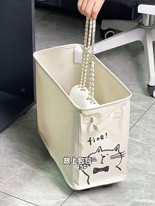 Multifunctional Office Corner Shelf Foldable Reinforcement Under Desk Organizer Trolley Shelf