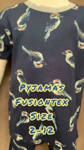 BAJU TIDUR BUDAK LELAKI BAJU TIDUR BUDAK PEREMPUAN FUSIONTEX 100% COTTON SIZE 2-12 BOYS / GIRLS PAJAMAS BAJU TIDUR