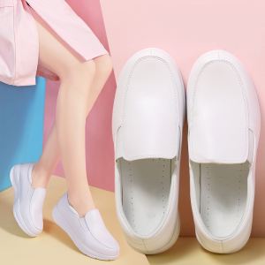 【In Stock】Women Nurse Shoes Casual Hospital Wedges Rocking Shoes Light and Thick Soled Sneakers Size 35-42