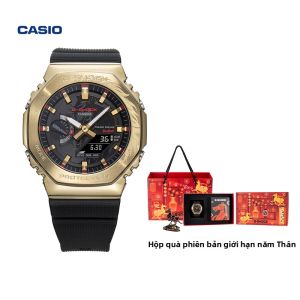 Casio | Đồng Hồ Nam Bluetooth Kim Loại Hình Bát Giác Cung Ngựa