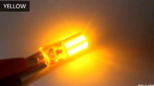 Lampu LED Senja T10 3014 12V Gel Jelly Strobo Flash Kedip 24 Mata