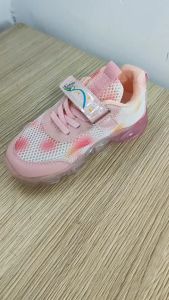 (จะไม่เรืองแสง)รองเท้าเอลซ่าเด็กผู้หญิงรองเท้ากีฬาลําลอง มีไฟ LED ลายการ์ตูนเจ้าหญิงเอลซ่า สําหรับเด็กผู้หญิง