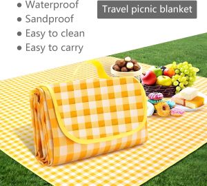 Topstar Waterproof Picnic Mat Foldable Aesthetic Portable Camping Beach Blanket Outdoor Big Size