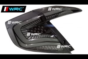 HD614-RGB Honda Civic FC 2016 - 2021 RGB Function Tail Lamp With Signal Running ( Smoke + White Line )