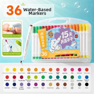 deli | Non-toxic Food-grade Safety No-bleed Washable Acrylic Markers 48-color