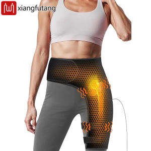 Electric Heated Hip Brace Adjustable Support Wrap for Men & Women Hot Compress Thigh & Hip Groin Relief US Plug 100-240V