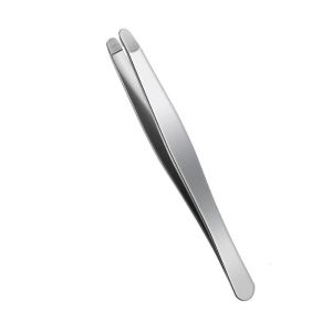 Round-Tip Hair Removal Tweezers Stainless Steel Eyebrow Tweezers Beard Tweezers Hair Plucking Tweezers Eyelash Extension Tools