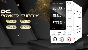 KUAIQU หลัก LED 0-30V 0-10A จอแสดงผล 4 หลัก DC ชุบ คอมพิวเตอร์