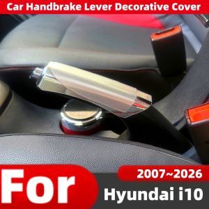 For Hyundai I10 2007~2026 Car Interior Handbrake Sleeve Non-Slip Cover Handbrake Grips Dustproof Decor Protect Cover Accessories