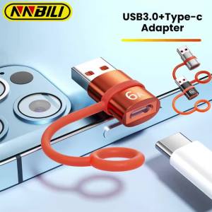 NNBILI 6A USB3.0 Type C Adapter L Nữ Sang C Nam & C Nữ Sang USB Nam Đầu Nối Sạc Nhanh Cho Laptop Xiaomi Samsung