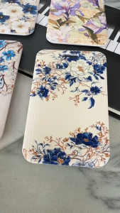 SERENITY 1 Piece Retro Floral Id Card Holder European Style Oil Painting Floral Photocard Holder Cute Office Card Holder Student Supplies