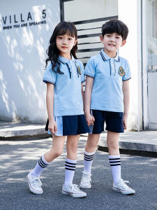 Summer Sports Cotton School Uniform Set for Kindergarten And Primary School Students Twin Brother Sister Outfit Class Uniform