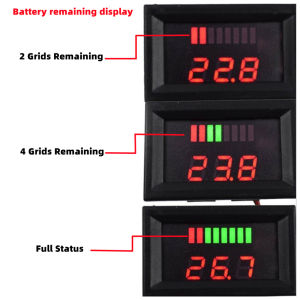 12V-60V Digital Lcd Display Battery Voltmeter Battery Power Analyzer Voltmeter Indikator Level Pengisian Baterai Aki