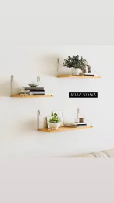 (ELEGANCE STYLE) wall mounted hanging shelve rack bookshelf home diy deco gantung hiasan