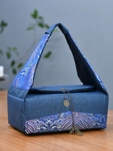 Travel Tea Set Cosmetics Bag Portable Suite Products Set Thickened Two Pots Six Cups Storage Cloth Bags Tea Set Storage Box Chinese Style