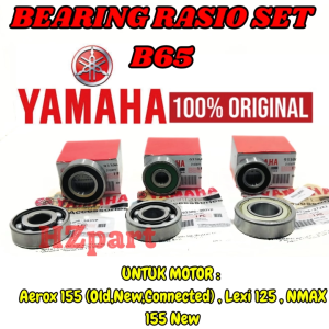BEARING RASIO SET B65 ASLI ORIGINAL YAMAHA LEXI 125/NMAX 155 NEW/AEROX 155 KUALITAS ASLI  100%  ORI.