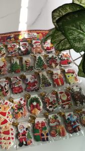 Combo 10 cái Thiệp Noel Thiệp Giáng Sinh đẹp kích cỡ nhỏ có đính nhũ kim trang trí Cây Thông Noel