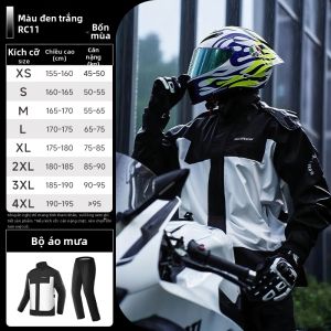 SCOYCO | Bộ Áo Mưa Tách Nam Chống Thấm Nước Heavy Duty cho Xe Máy