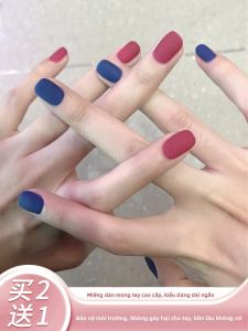 MONLEYTA | Nhựa giả móng tay thủ công dài vừa phải và dài đến giữa ngón tay thời trang thu đông mới 2025 Nhựa giả móng tay có thiết kế màu sắc