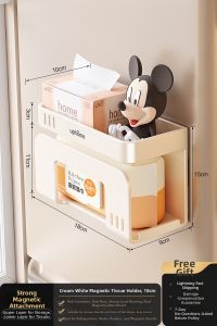 Auzzo | Customizable Magnetic Cloth Organizer Wall Mounting Kit Easy Installation