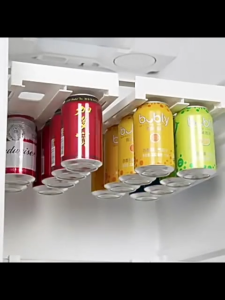 1pcs Transparent Hanging Beverage Storage Box Beer Beverage Coke Pull Tab Can Organizer Refrigerator Storage Box Multipurpose Can Dispenser
