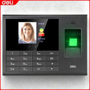 Deli Face Fingerprint Recognition Attendance Machine: Biometric Face Time Attendance & 2.8TFT Screen E3765