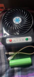 KIPAS ANGIN MINI GEMGAM HOLDER MODEL TANDUK RUSA CHARGER