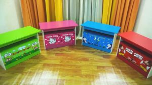 Meja tv led / Tbung minimalis modern serbaguna kekinian motiv karakter Keroppi ( Kartina Group )