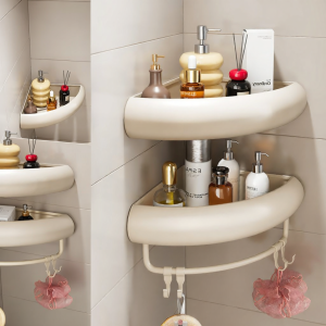 MOSHANG | Wall-mounted Bathroom Storage Rack No-drilling