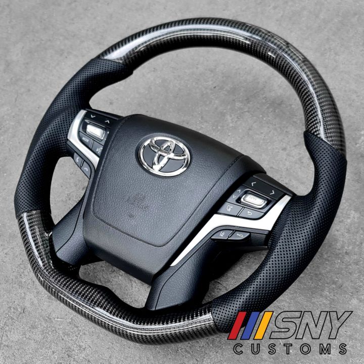 LC200 Land Cruiser Steering wheel carbon with Air bag airbag Steering ...