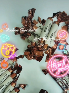 Roshen Konafetto Bianco Rolled Wafers Cocoa Coating & Milk Coating 1kg 500g 250g Chocolate