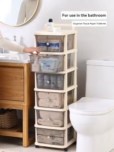 Multifunction Storage Rack With Wheels Large Capacity Trolley Storage Racks