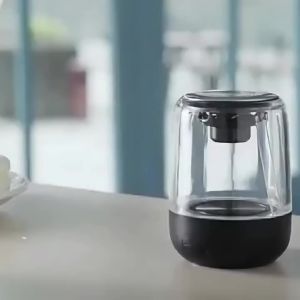 STOENGO Portable Bluetooth Speakers Small True Wireless Stereo (TWS) Speaker Transparent Crystal LED Music Player with TF Card