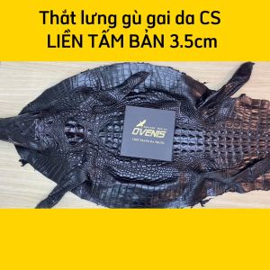 [FREE SHIP] Thắt Lưng Cá Sấu Nam Dây Liền Cao Cấp By Ovenis