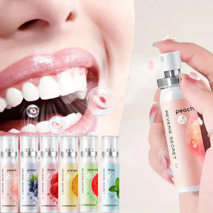 สเปรย์ฉีดช่องปากรสผลไม้ ลมหายใจสดชื่น กลิ่นหอมยาวนาน อ่อนโยน ไม่ระคายเคือง สเปรย์ดูแลน้ํายาบ้วนปาก