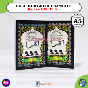 BAYAR DITEMPAT - Iqro Besar Kertas HVS Buku Cara Cepat Belajar Membaca Al Quran Buku Belajar Membaca Hijaiyah Buku Belajar Membaca Al Quran Buku Untuk Belajar Mengaji Buku Belajar Mengaji Dewasa Buku Belajar Mengenal Huruf Hijaiyah
