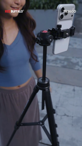 Red Buffalo TR360D Extra Height Aluminium Tripod with Ball Head Compact-Fold Camera Mobile Phone Tripod