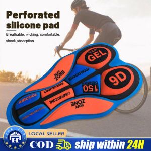 【Local delivery】 Men Shockproof Cycling Shorts 9D Gel Pad Tight Bike Briefs Black Cycling Underwear Comfortable Bicycle Underpants Cushion Shorts